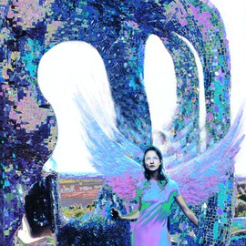 Lidia Kirov Artwork  Psychedelic Angel, 2013 Giclee, Religious