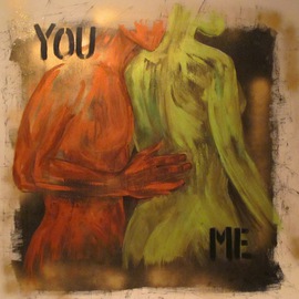 Lili Oest: 'You, me', 2011 Acrylic Painting, Body. Artist Description:  Acrylic paint on canvas - SOLD ...