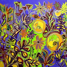 Lisa Mee: 'sea floral sold', 2022 Mixed Media, Floral. Artist Description: An underwater dream vision of flowers immersed in the sea to bring peace to any room. ...