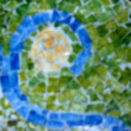 Lois Di Cosola: 'mosaic table top detail', 1954 Mosaic, Abstract. Artist Description:  this is a detail of the mosaic table top- ...