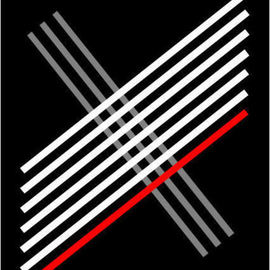 Asbjorn Lonvig Artwork Criss Cross, 2010 Serigraph, Abstract