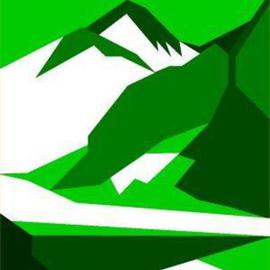 Everest Green Signed Print on Canvas By Asbjorn Lonvig