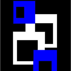 Asbjorn Lonvig Artwork Four Squares, 2010 Serigraph, Abstract
