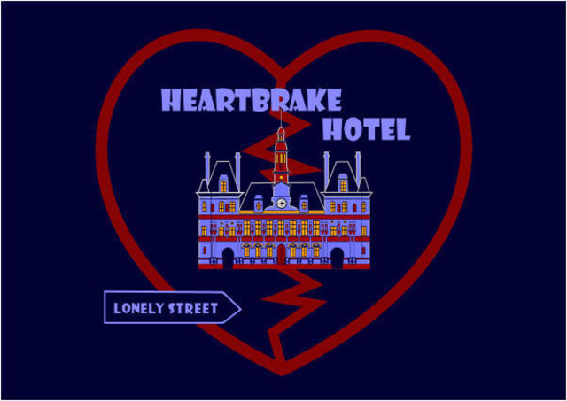 Artist Asbjorn Lonvig. 'Heartbrake Hotel' Artwork Image, Created in 2010, Original Painting Other. #art #artist
