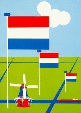 Asbjorn Lonvig: 'Nederlands', 2002 Collage, Abstract. Travel as inspiration....