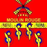 Stage 21 Riders took a break at Moulin Rouge By Asbjorn Lonvig