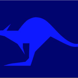 Asbjorn Lonvig Artwork The Blue Kangaroo, 2010 Serigraph, Abstract