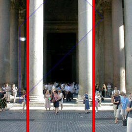Asbjorn Lonvig: 'heavens door for lovers', 2003 Steel Sculpture, Abstract. Artist Description: At Pantheon at Piazza del Rotondo, Rome.In 2002 I investigated the 