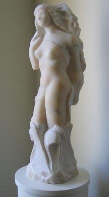 Lou Lalli: 'Primavera', 1996 Stone Sculpture, Figurative. Portuguese pink marble...