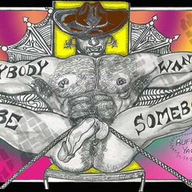 Antonio Garrett: 'Gambler', 2015 Pencil Drawing, Erotic. Artist Description:              Prints arrive- loose un- matted. Color variations are as seen. ALL prints DO NOT include watermark. Material- Color Pencils, graphite and Photoshop techniques.ALL prints- DO NOT include watermark.                 ...