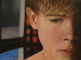 Laurie Pagels: 'Why', 2009 Oil Painting, Children.  What goes through a child's mind when they are abused and their cries for help fall on deaf ears.  We can only imagine, but certainly this question remains, and that question is why? ...