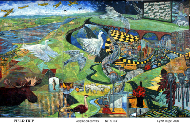 Lynn Rupe  'Field Trip', created in 2005, Original Painting Acrylic.