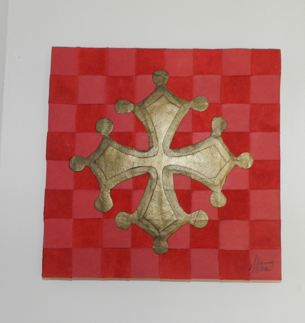 Artist Evelyne Parguel. 'Bronze Lambskin Occitan Cross' Artwork Image, Created in 2014, Original Ceramics Other. #art #artist