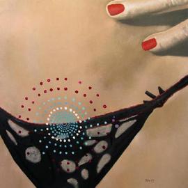 Luis Guillermo Ramrez Ezquerra: 'night ps1 OVER', 2005 Oil Painting, Erotic. 