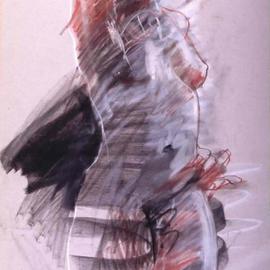 Lucille Rella: 'Body in Motion', 2005 Charcoal Drawing, Figurative. 