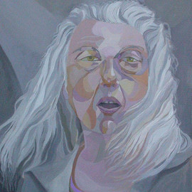 Lucille Rella: 'Luci', 2010 Acrylic Painting, Portrait. 
