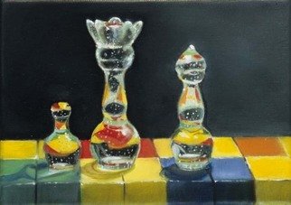 Lucille Rella: 'Your Move', 2006 Oil Painting, Still Life. 