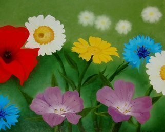 Artist: Lora Vannoord - Title: Garden Flowers - Medium: Oil Painting - Year: 2014