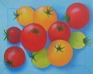 Artist: Lora Vannoord - Title: tomatoes - Medium: Oil Painting - Year: 2018