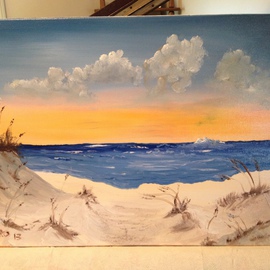 Leonard Parker: 'Ft Walton Beach Sand Dunes', 2013 Oil Painting, Landscape. 