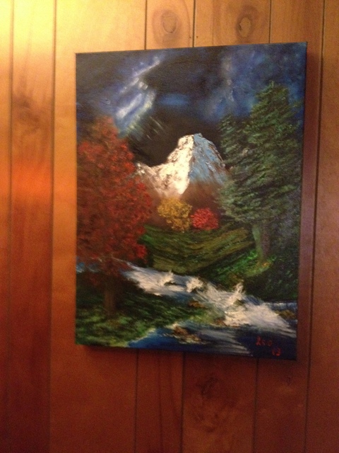 Leonard Parker  'Mountain Glory', created in 2014, Original Painting Oil.