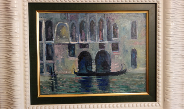 Madina Art  'Venetian Landscape', created in 2015, Original Painting Oil.