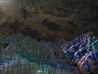 Scott Maki: 'Cosmic World', 2008 Other, Abstract Landscape.  Landscape of the metalic world. ...