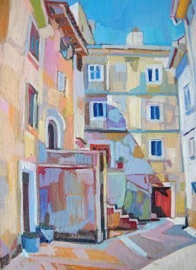 Artist: Maja Djokic Mihajlovic - Title: sunny street - Medium: Oil Painting - Year: 2016