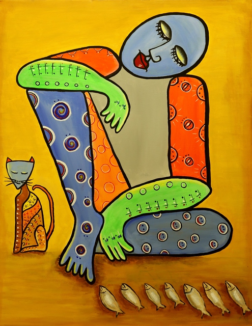 Murali Govindaraj  'Business Strategy', created in 2014, Original Painting Acrylic.
