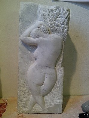 Artist: Marcin Biesek - Title: She - Medium: Stone Sculpture - Year: 2011