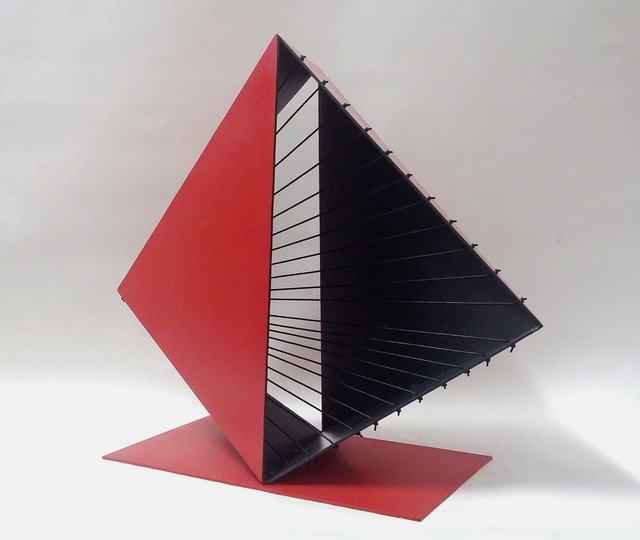 Artist Marcio Faria. 'Gabo Bicor Red' Artwork Image, Created in 2015, Original Sculpture Steel. #art #artist