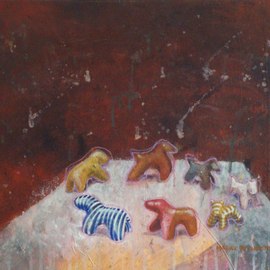 Mariel Polinotto: 'TERRAMARE', 2010 Acrylic Painting, Animals. 