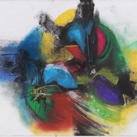 Mario Ortiz Martinez: 'brindisi', 2019 Pastel, Abstract Figurative. Artist Description: ALL KIND OF ELEMENTS DECORATING THIS SUGGESTIVE PAGE OF ART.  COLORFUL PASTEL ON PAPER.  THE FEAST OF IMAGINATION, PURE PLEASURE TO MANIPULATE THIS EXPRESSIVE MEDIA.  A RICH COLLECTION SUITABLE TO DECORATE THAT SPECIAL SPACE OF YOUR ROOM.  ...