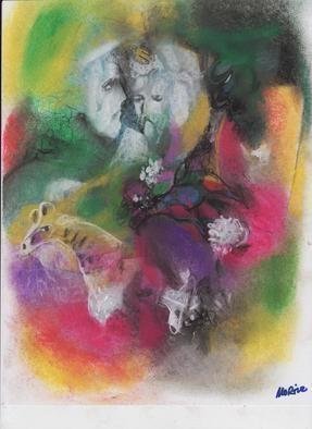 Mario Ortiz Martinez: 'ghosts and colors', 2019 Pastel, Abstract Figurative. ALL KIND OF ELEMENTS DECORATING THIS SUGGESTIVE PAGE OF ART. COLORFUL PASTEL ON PAPER. THE FEAST OF IMAGINATION, PURE PLEASURE TO MANIPULATE THIS EXPRESSIVE MEDIA.  A RICH COLLECTION SUITABLE TO DECORATE THAT SPECIAL SPACE OF YOUR ROOM. ...