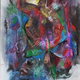 Mario Ortiz Martinez: 'inspirational collage', 2019 Mixed Media, Abstract Figurative. Artist Description: FREE INSPIRATON EXERCISE IN PAPER. DISCOVERING THE RICH EXPRESSION OF TWO KINDS OF COLORS: OIL, ACRYLIC AND CARBON PENCIL. ABSTRACT, MISTERY, LIBERTY. ...