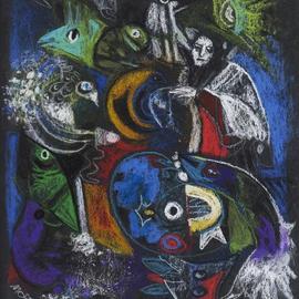 Mario Ortiz Martinez: 'intermezzo with birds 2', 2019 Pastel, Abstract Figurative. Artist Description: ALL KIND OF ELEMENTS DECORATING THIS SUGGESTIVE PAGE OF ART. COLORFUL PASTEL ON STRATHMORE ARTAGAIN COAL BLACK PAPER. THE FEAST OF IMAGINATION, PURE PLEASURE TO MANIPULATE THIS EXPRESSIVE MEDIA.  A RICH COLLECTION SUITABLE TO DECORATE THAT SPECIAL SPACE OF YOUR ROOM. ...