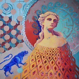 Marina Venediktova: 'myth andromeda beauty', 2021 Oil Painting, Mythology. 