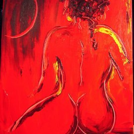 Mark Kazav: 'Nude RED', 2006 Acrylic Painting, People. Artist Description:  