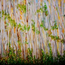 Mario Tello: 'cypress forest', 2020 Acrylic Painting, Marine. Artist Description: Acrylic painting  cypress forest...