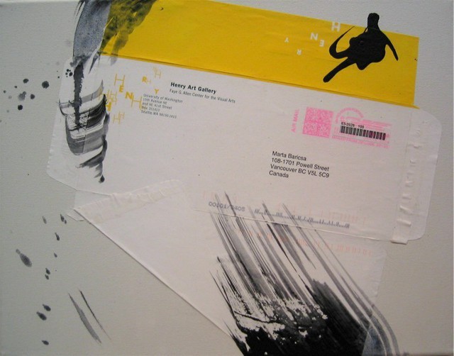 Marta Baricsa  'Envelope Paintings  Henry Art', created in 2006, Original Collage.