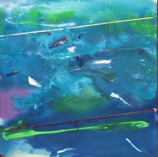 Marty Kalb: 'Tidal Balance', 1981 Acrylic Painting, Abstract Landscape. 