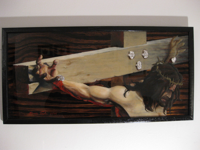 Marvin Teeples  'Close Up Crucifixion', created in 2009, Original Painting Acrylic.