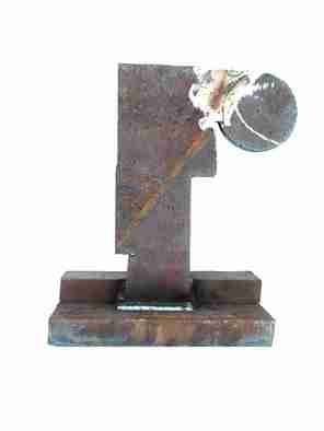 Artist: Max Tolentino - Title: THOUGHT - Medium: Steel Sculpture - Year: 2006