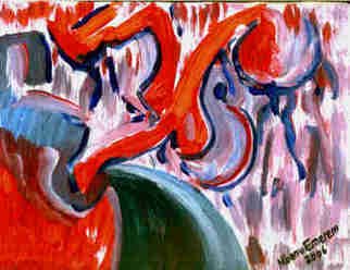 Sir Mbonu Christopher Emerem: 'Seeking to Reclaim Mankind 16', 2006 Acrylic Painting, Abstract. 