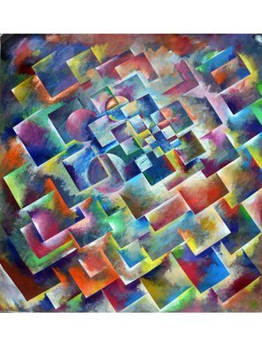 Artist: Vishal Mandaviya - Title: abstract art - Medium: Acrylic Painting - Year: 2019