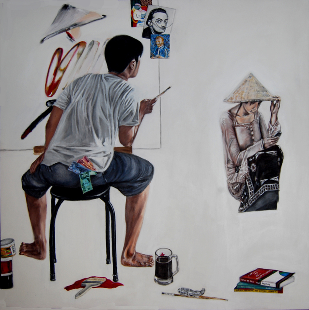 Hendra Prawira  'Art Mocking', created in 2014, Original Painting Acrylic.