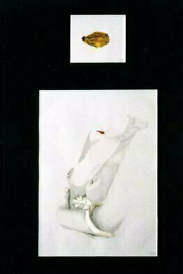 Youri Messen-jaschin: 'Indian Fig', 1990 Pencil Drawing, Erotic. (r) by 1990 Prolitteris Postfach CH. - 8033 Zurich (c) by 1990 Youri Messen- Jaschin Switzerland ...