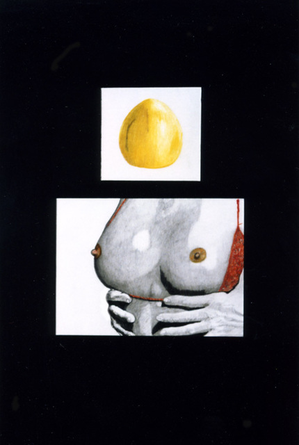 Artist Youri Messen-Jaschin. 'Melon Peer' Artwork Image, Created in 1990, Original Bas Relief. #art #artist