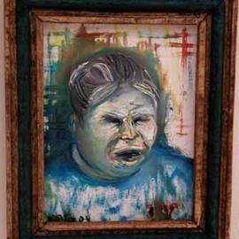 Eduardo Diaz: 'Blind', 2004 Oil Painting, Poverty. 