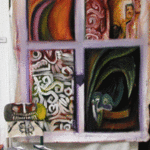 Artist: Eduardo Diaz - Title: Four windows - Medium: Oil Painting - Year: 2005